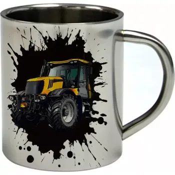 JCB Fastrac 3230 nerezový hrnek s traktorem 300 ml (hrnek nerezový dvouvrstvý pro farmáře , farmář , farma)