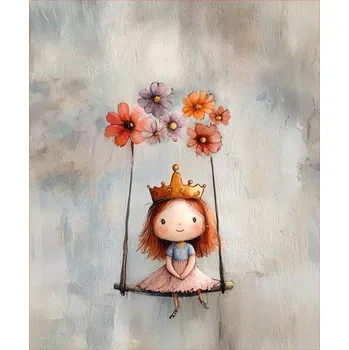 Panel z nepromokavého polyesteru 50x60 princezna rusovláska