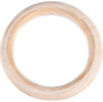 Lapač snů Dřevěný kruh / macrame, ucha na tašky vnější Ø11,2 cm Varianta: přírodní sv., Balení: 1 ks