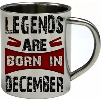 Moon River PROSINEC nerezový hrnek legendy se rodí v prosinci 450 ml (hrnek nerezový dvouvrstvý LEGENDS DECEMBER)