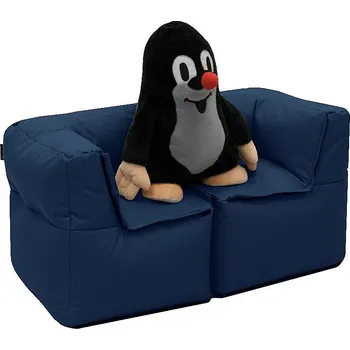 Dětský zahradní nábytek Textilní dětská modulová 2-místná lavice MODULTEX KIDS (tmavě modrá)