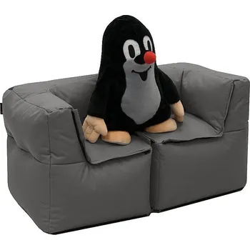 Dětský zahradní nábytek Textilní dětská modulová 2-místná lavice MODULTEX KIDS (šedo-hnědá)