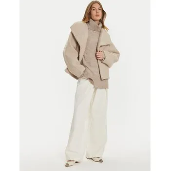 Gina Tricot Bunda pro přechodné období 22613 Béžová Oversize XL