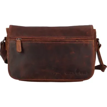 Kabelka Kožená taška přes rameno hnědá - Greenwood Aboutus hnědá