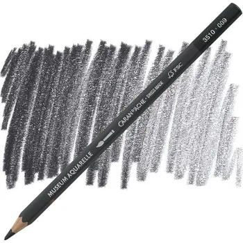 Kresba CARAN D'ACHE Akvarelová pastelka Museum CARAN D'ACHE, 009 black