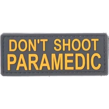 Nášivka GFC Tactical Nášivka na suchý zip DON’T SHOOT PARAMEDIC (plast 3D) - yellow