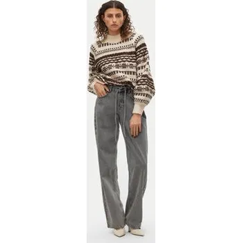 Dámský svetr Vero Moda Rolák Henya 10315561 Béžová Regular Fit L