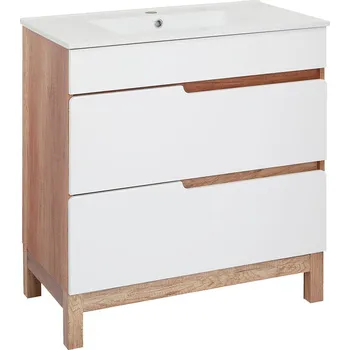 Koupelnový nábytek BPS-koupelny Koupelnová skříňka s keramickým umyvadlem Doris 80-2Z