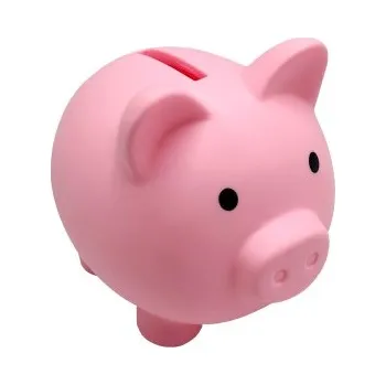 Pokladnička PKstar Pokladnička plastová prasátko růžové 10 cm