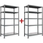 Policový regál 1+1 ZDARMA, 1800x1200x400 mm, 5 polic, nosnost police 300 kg, základní