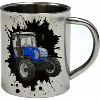 Farmtrac 675 nerezový hrnek s traktorem 300 ml (hrnek nerezový dvouvrstvý pro farmáře , farmář , farma)