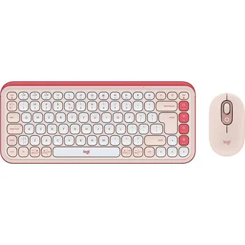 Počítač Klávesnice s myší Logitech POP ICON, US layout - růžová