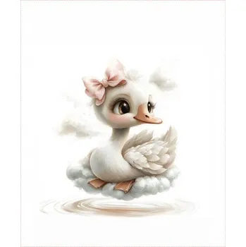 Panel z nepromokavého polyesteru 50x60 malá labuť