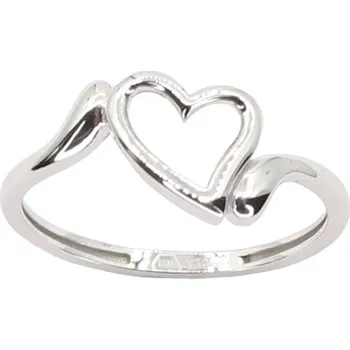 Prsten Zlatý prsten z bílého zlata AZR2754W, vel. 58, 1.25 g (585/1000)