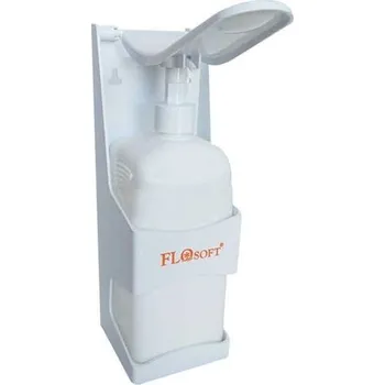 Dávkovač mýdla dávkovač 1,0l dezinf., FLOSOFT, na zeď, s pákou, plast