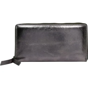 Peněženka Dámská kožená peněženka PIERRE ANDREAUS N511 metalická černá