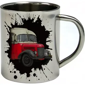 Moon River Praga RND nerezový hrnek s autobusem 450 ml (hrnek nerezový dvouvrstvý)