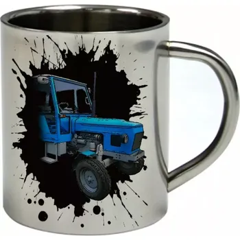 Moon River ZETOR 6911 nerezový hrnek s traktorem 450 ml (hrnek nerezový dvouvrstvý pro farmáře , farmář , farma)
