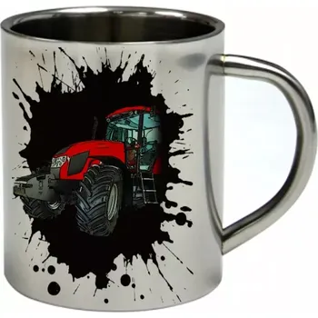Zetor Forterra 150 nerezový hrnek s traktorem (hrnek nerezový dvouvrstvý pro farmáře , farmář , farma)
