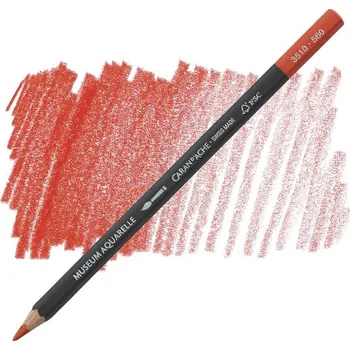 Kresba CARAN D'ACHE Akvarelová pastelka Museum CARAN D'ACHE, 560 light cadmium red