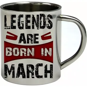 Moon River BŘEZEN nerezový hrnek legendy se rodí v březnu 450 ml (hrnek nerezový dvouvrstvý LEGENDS MARCH)