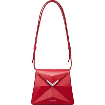 Městský batoh S.T. DUPONT - X-BAG - MINI BAG RED - Dámská kožená kabelka