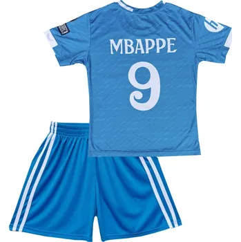 Fotbal Numberoplus Dětský fotbalový dres komplet Real Madrid - Kylian Mbappé 9 Velikost: 6-let.(vel.110)