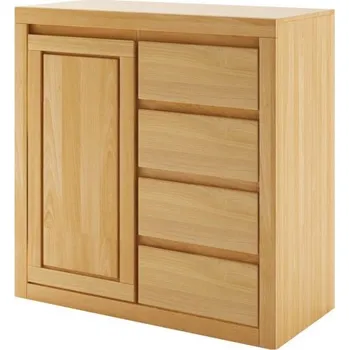 Ložnice Drewmax Komoda KD411, 90x90x41, buk (Barva dřeva: Přírodní (lakovaná))