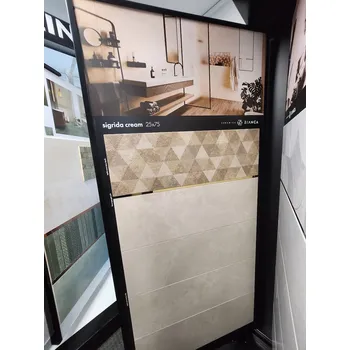 Dlažba Sigrida Cream Rekt. - obkládačka rektifikovaná 25x75 krémová mat 168930