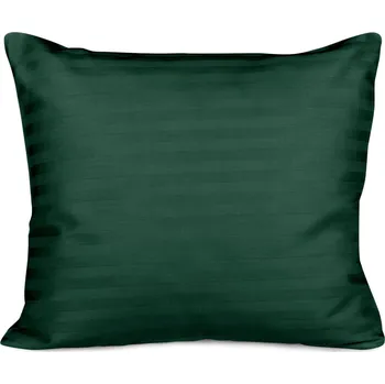 Povlak na dekorativní polštářek SATÉNOVÝ POVLAK NA POLŠTÁŘ CIZGILI EXCLUSIVE 70X80 CM TMAVĚZELENÁ
