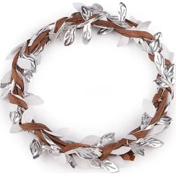 Floristika Tvarovací drátek s listy 2 m Varianta: stříbrná, Balení: 1 svaz.
