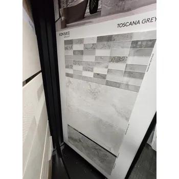 Obklad Ripon grey dekor rekt. - obkládačka inzerto 30x60 šedá lesk 169120