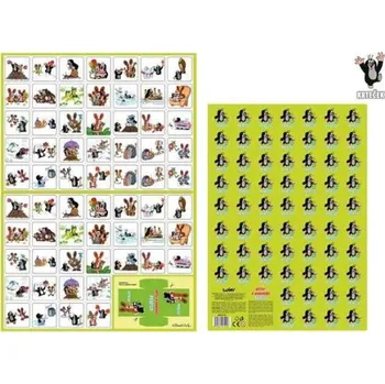 Pexeso Pexeso Krtek W031453 vystřihovací Krtek a kamarádi