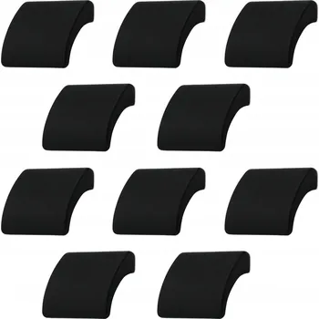 Nábytkové kování Nábytková úchytka klasická černá matná 2 x 4,3 x 3,3 cm