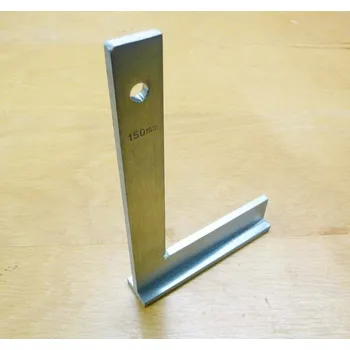 Úhloměr Ocelový zámečnický příložník 100x70 mm pozinkovaný , KMITEX KCZ-4020.30