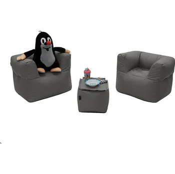 Zahradní sestava Textilní dětská modulová sestava MODULTEX KIDS pro 2 osoby (šedo-hnědá)