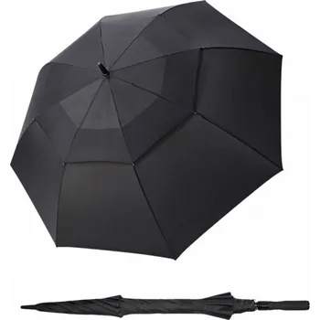Deštník Doppler Fiber golf AC Air black - partnerský holový vystřelovací deštník