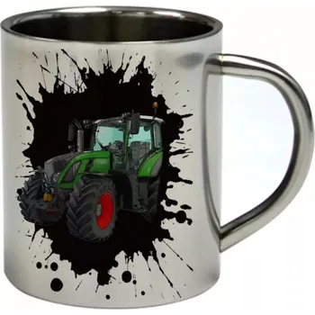 Fendt nerezový hrnek s traktorem (hrnek nerezový dvouvrstvý pro farmáře , farmář , farma)