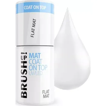 Lak na nehty BRUSH UP! Mat Coat On Top: Flat Matt, 5g