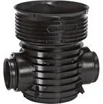 WAVIN TEGRA 425 KG dno šachtové DN200, přímé, průtočné, PP, černá