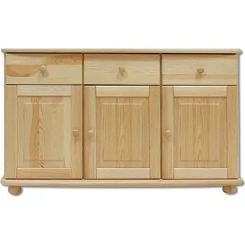 Komoda Drewmax Komoda KD138, 125x76x42, borovice (Barva dřeva: Přírodní (lakovaná))