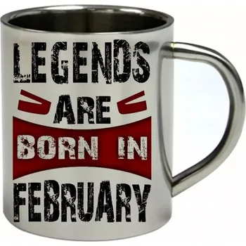 Moon River ÚNOR nerezový hrnek legendy se rodí v únoru 450 ml (hrnek nerezový dvouvrstvý LEGENDS FEBRUARY)