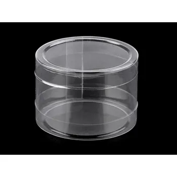 Úložný box Plastová krabička / dóza Ø74 mm Varianta: transparent, Balení: 1 ks