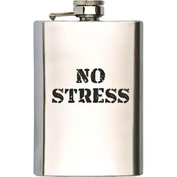 Placatka Mediabox - Nerezová placatka 200 ml, No Stress - 200 ml