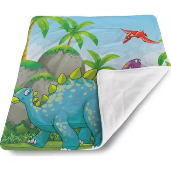 deka Sablio Dětská deka pro miminko Dinosauři 3 - 80x100 cm