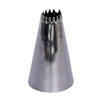 špička d18x30mm HVĚZDA d 8mm otev.TRY-538, zdobící, NR