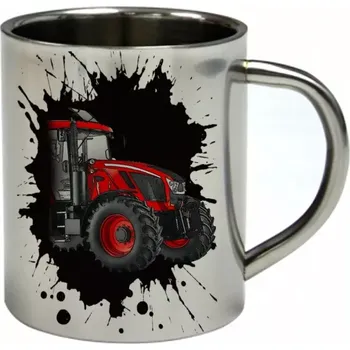 Zetor Crystal 160 nerezový hrnek s traktorem (hrnek nerezový dvouvrstvý pro farmáře , farmář , farma)
