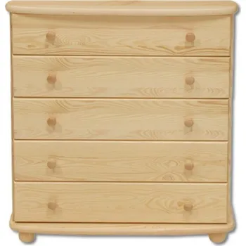 Ložnice Drewmax Komoda KD151, 85x92x42, borovice (Barva dřeva: Přírodní (lakovaná))