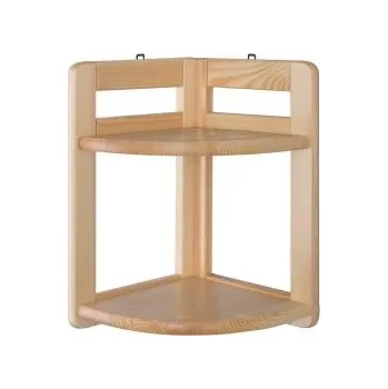 Knihovna Drewmax Rohový regál RG136, 30x43x30, borovice (Barva dřeva: Přírodní (lakovaná))