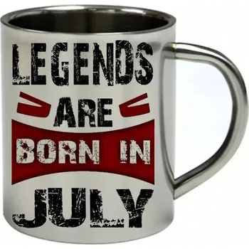 ČERVENEC nerezový hrnek legendy se rodí v červenci 300 ml (hrnek nerezový dvouvrstvý LEGENDS JULY)